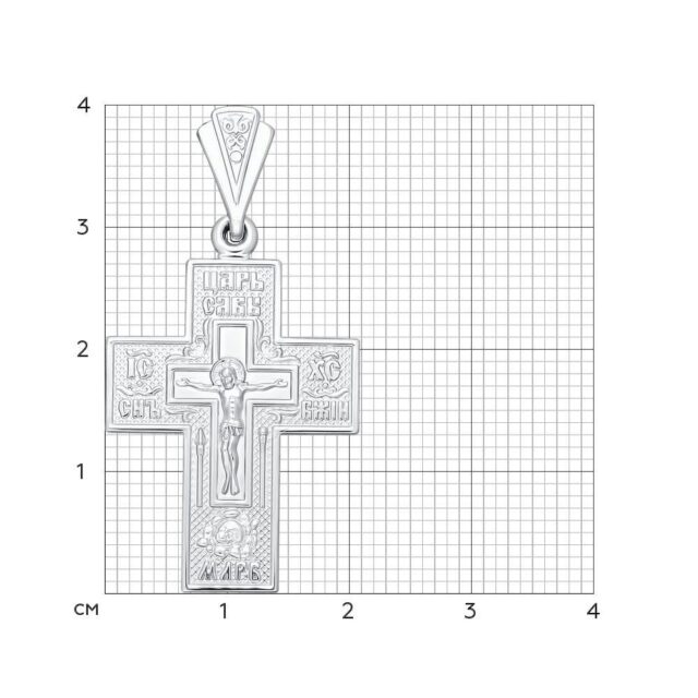 Серебро 925 Крест Вес 4.38 SOKOLOV